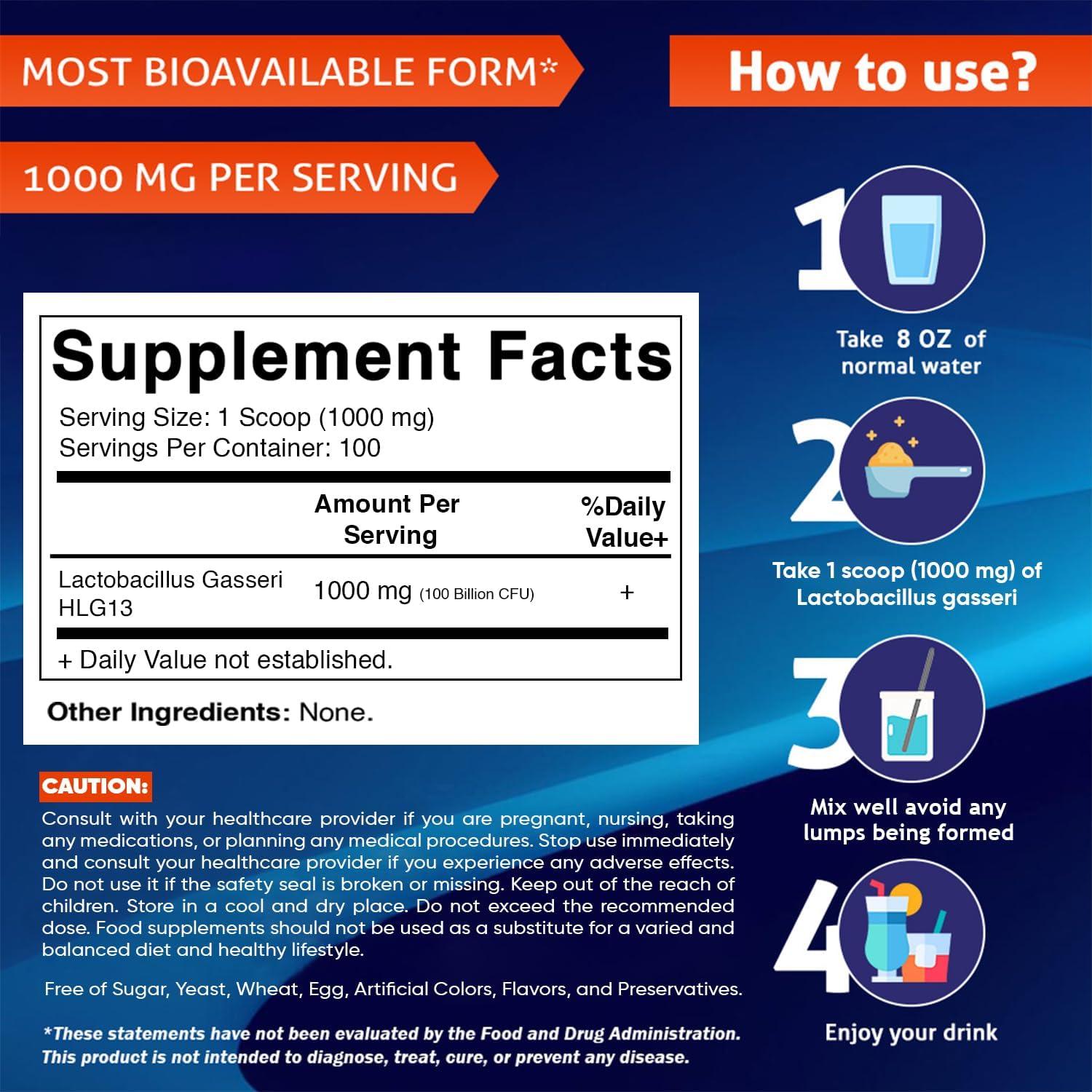 Vitamatic Lactobacillus Gasseri Probiotico 100g - Salud Digestiva