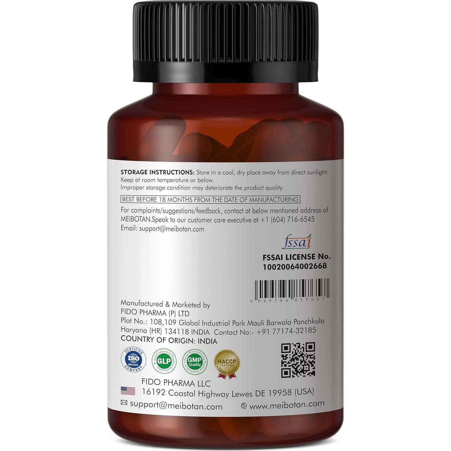 Probioticos Meibotan Lactobacillus gasseri 25 Mil Millones - 60 Cápsulas