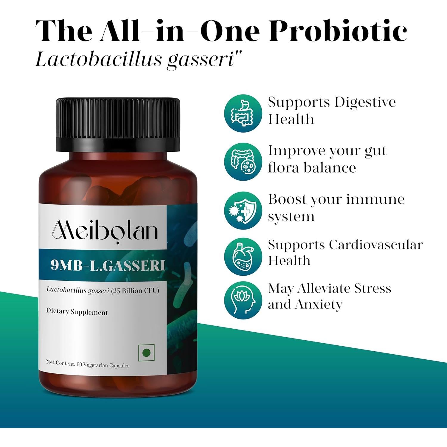 Probioticos Meibotan Lactobacillus gasseri 25 Mil Millones - 60 Cápsulas