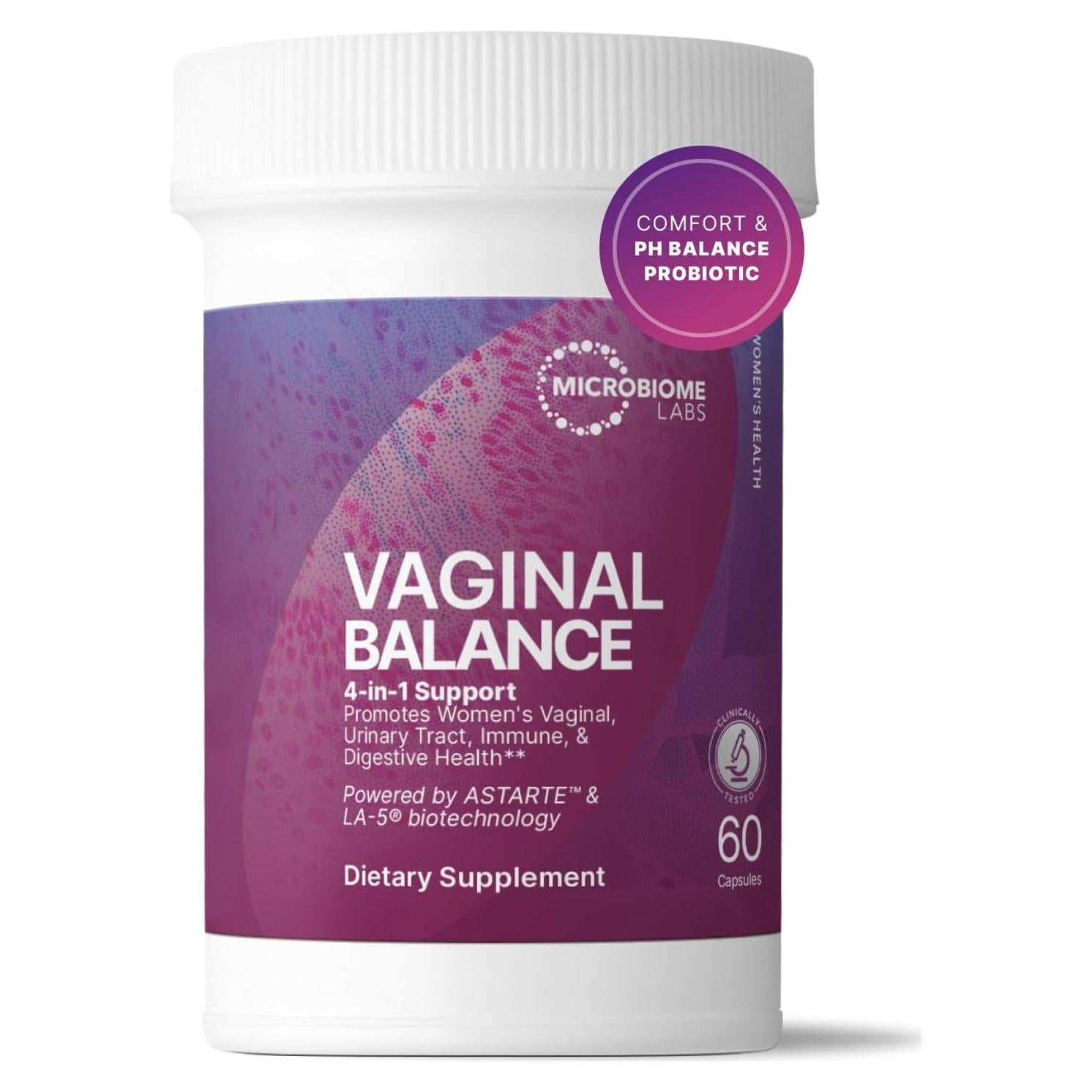 Probioticos Vaginales Microbiome Labs - 60 Cápsulas Veganas