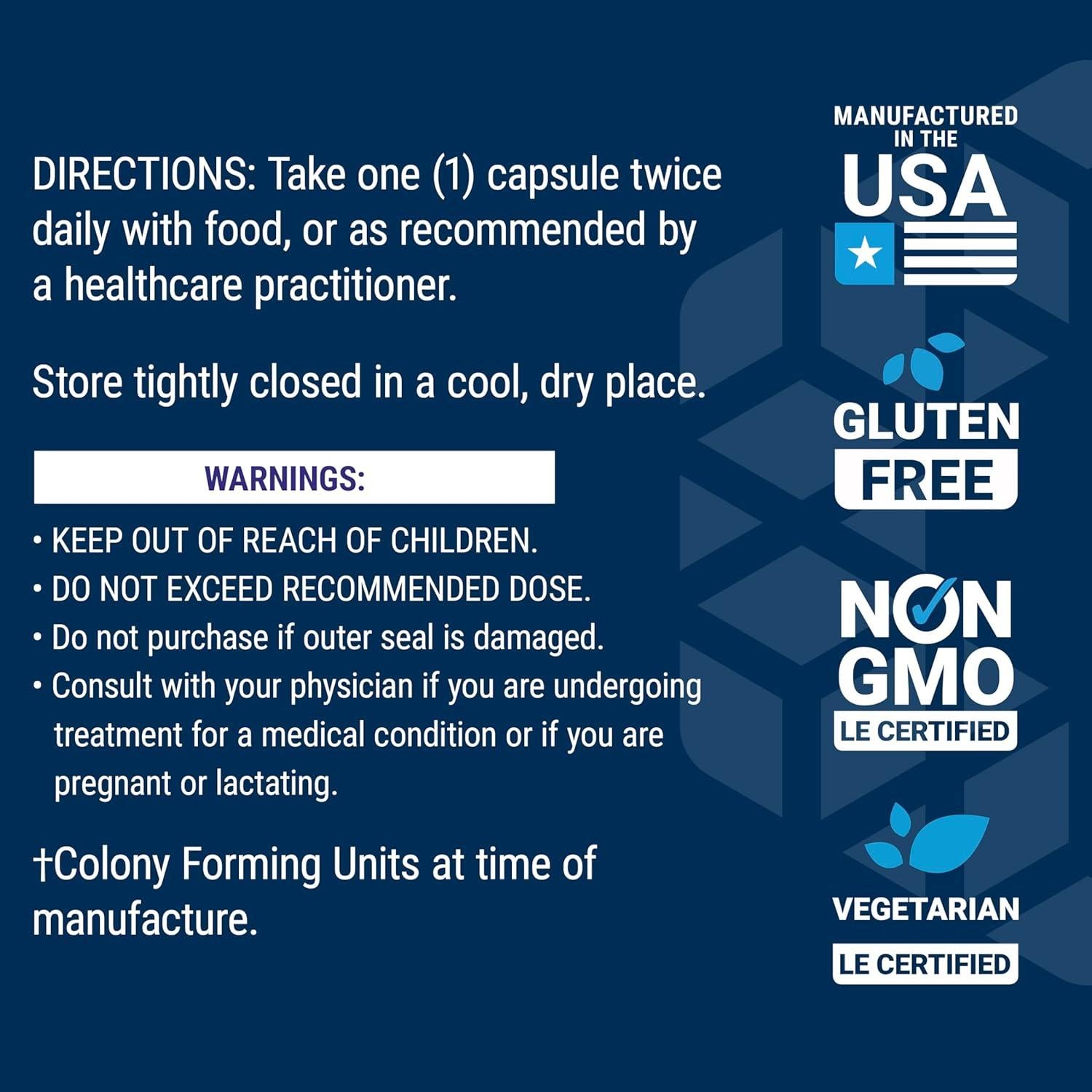 Probiotico Salud Cardiaca Life Extension 60 Cápsulas Vegetarianas