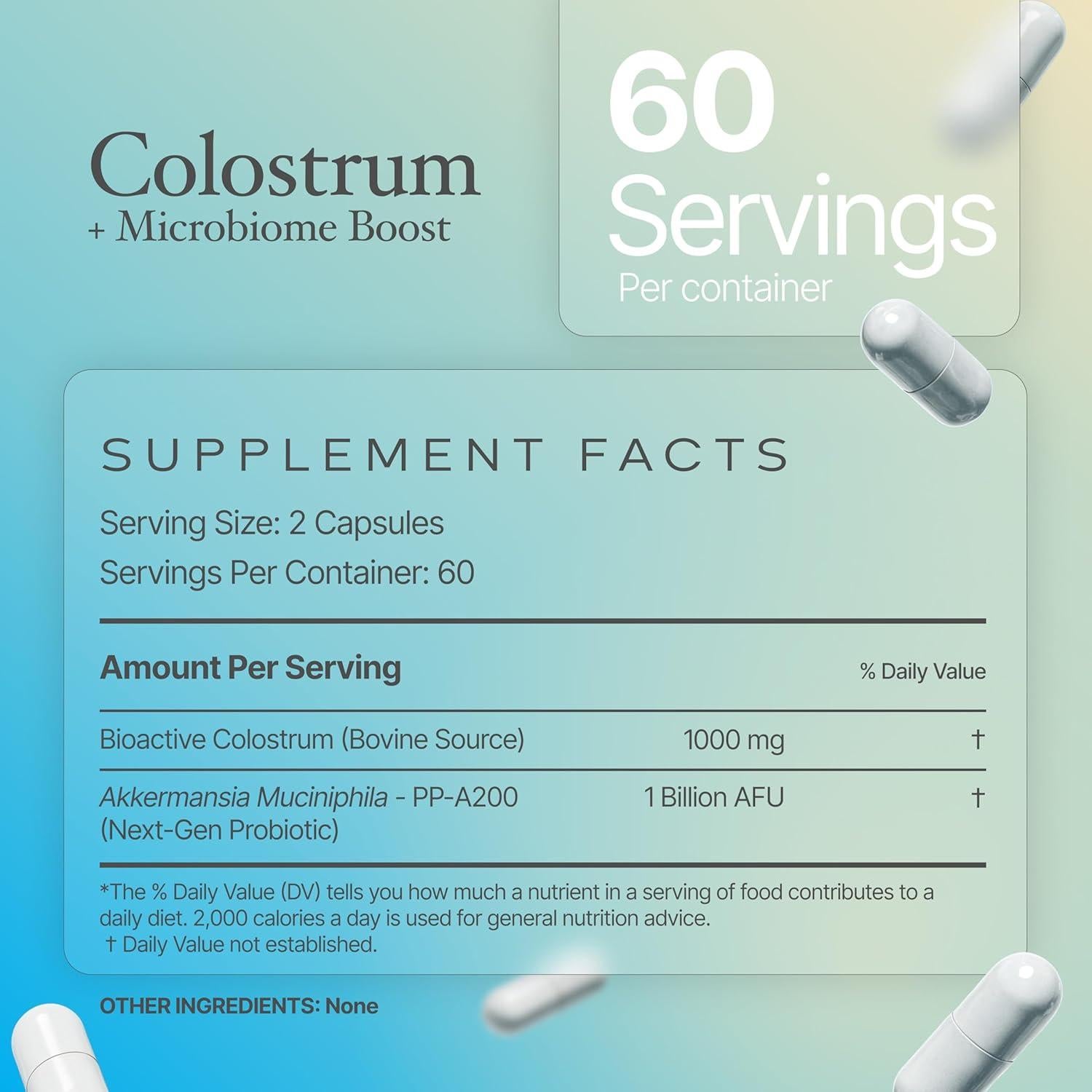 Cápsulas de Calostro Bovino Prime Powders 120 Cápsulas Probiotico