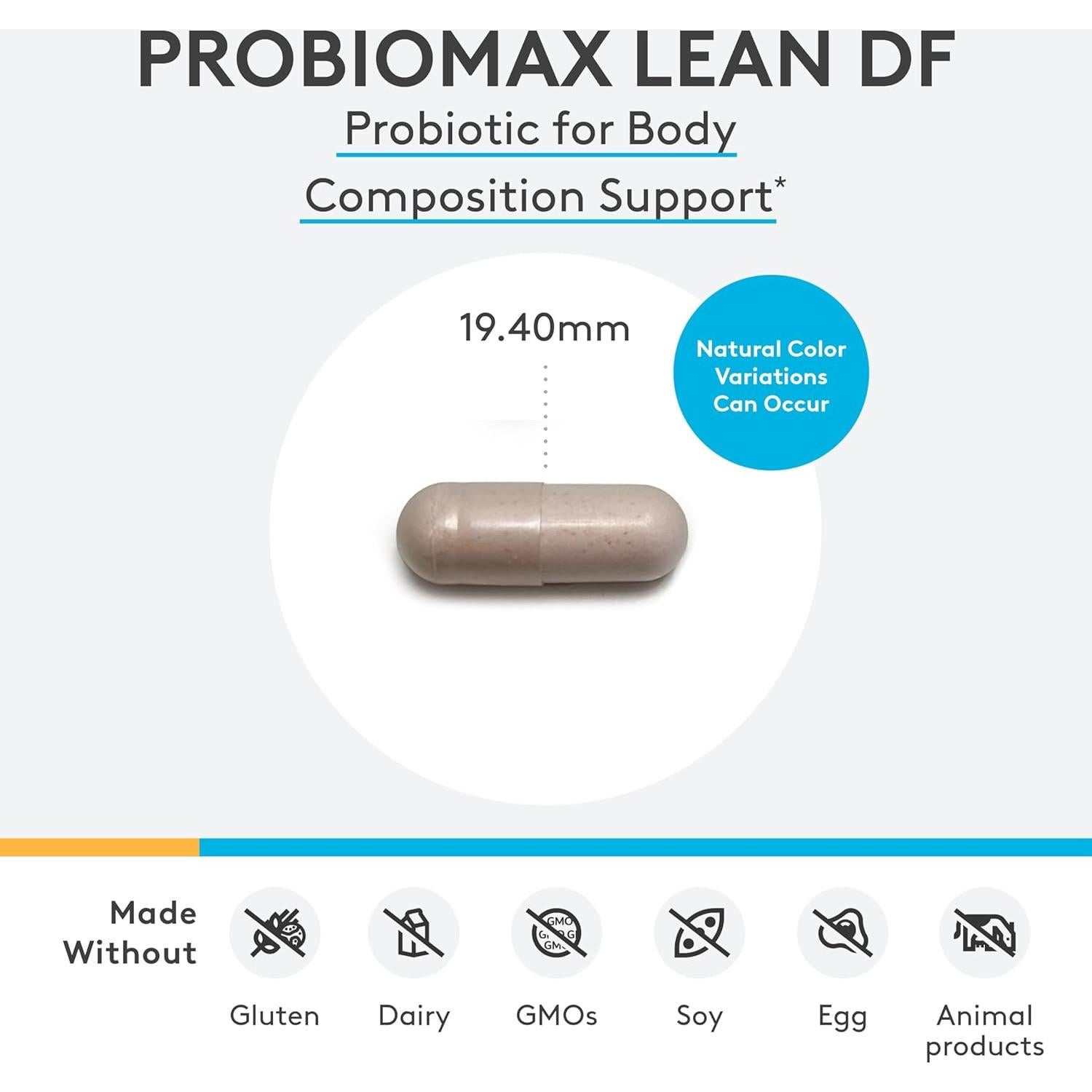 Suplemento Probiótico Xymogen ProbioMax Lean 30 Cápsulas