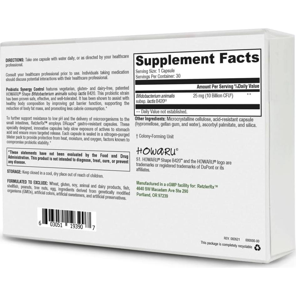 Suplemento Probiotico Sinergia Probiotica Dr. RetzlerRx 68g