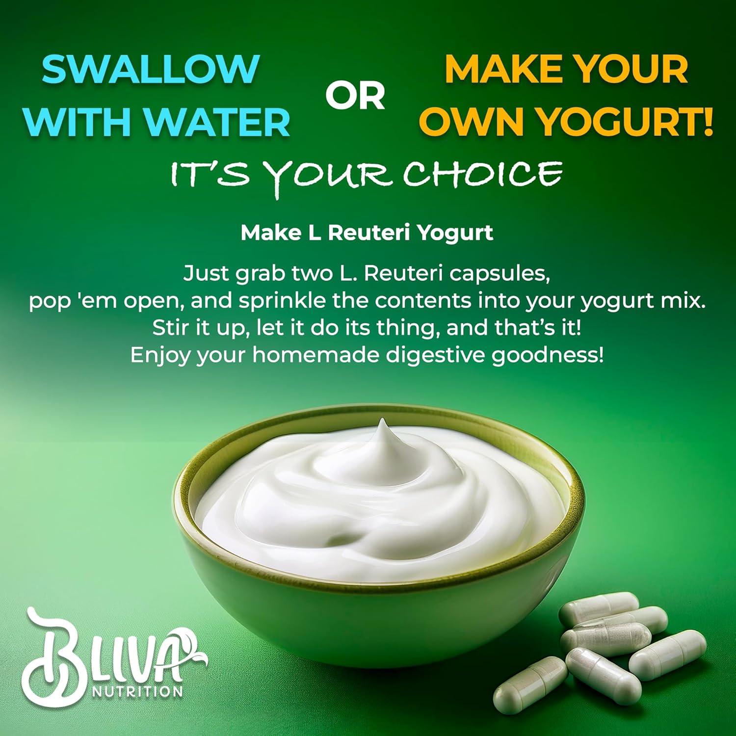 Cápsulas de Lactobacillus Reuteri Bliva - 50 Mil Millones CFU - 90 Cápsulas