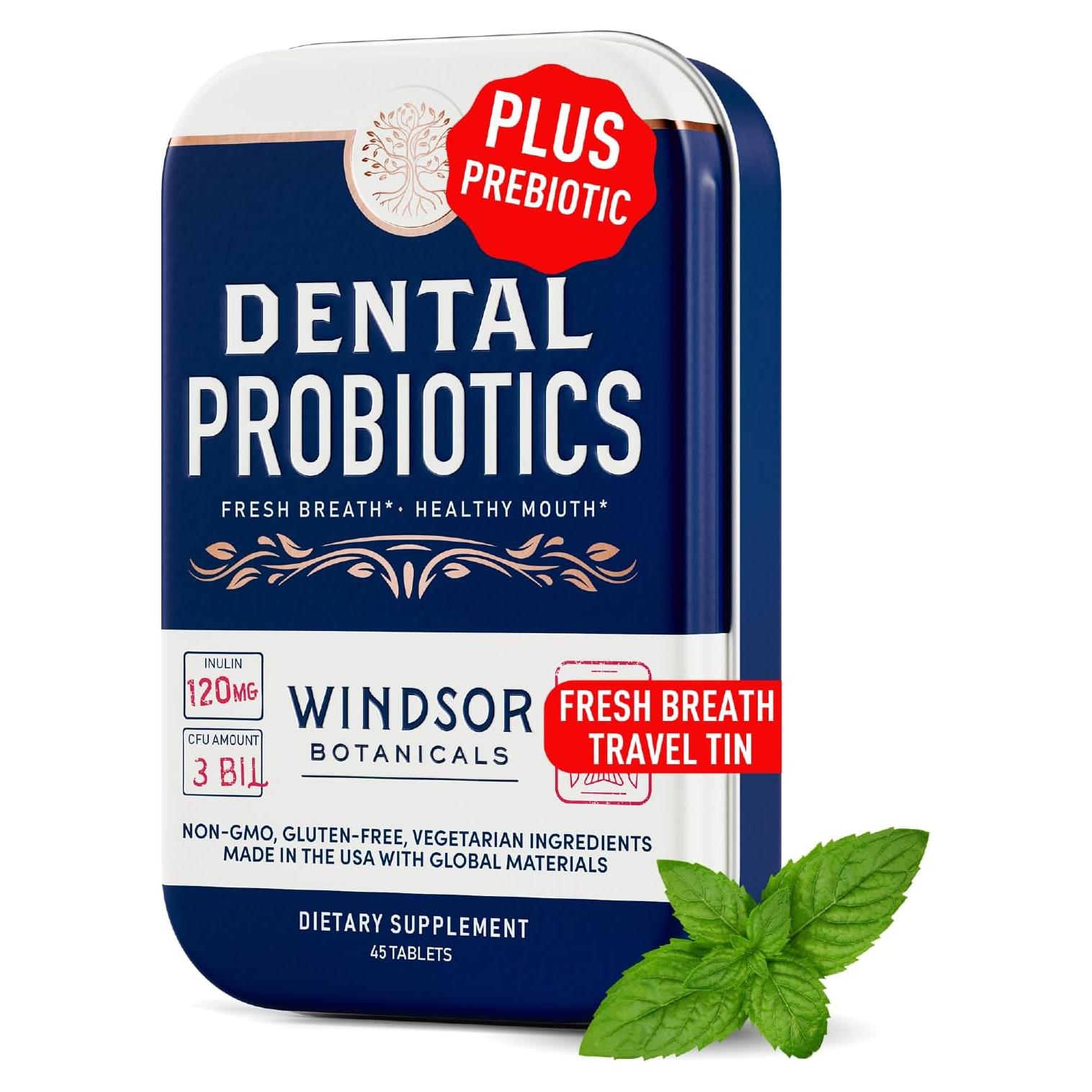 Probioticos Dentales Windsor Botanicals 45 Tabletas Masticables
