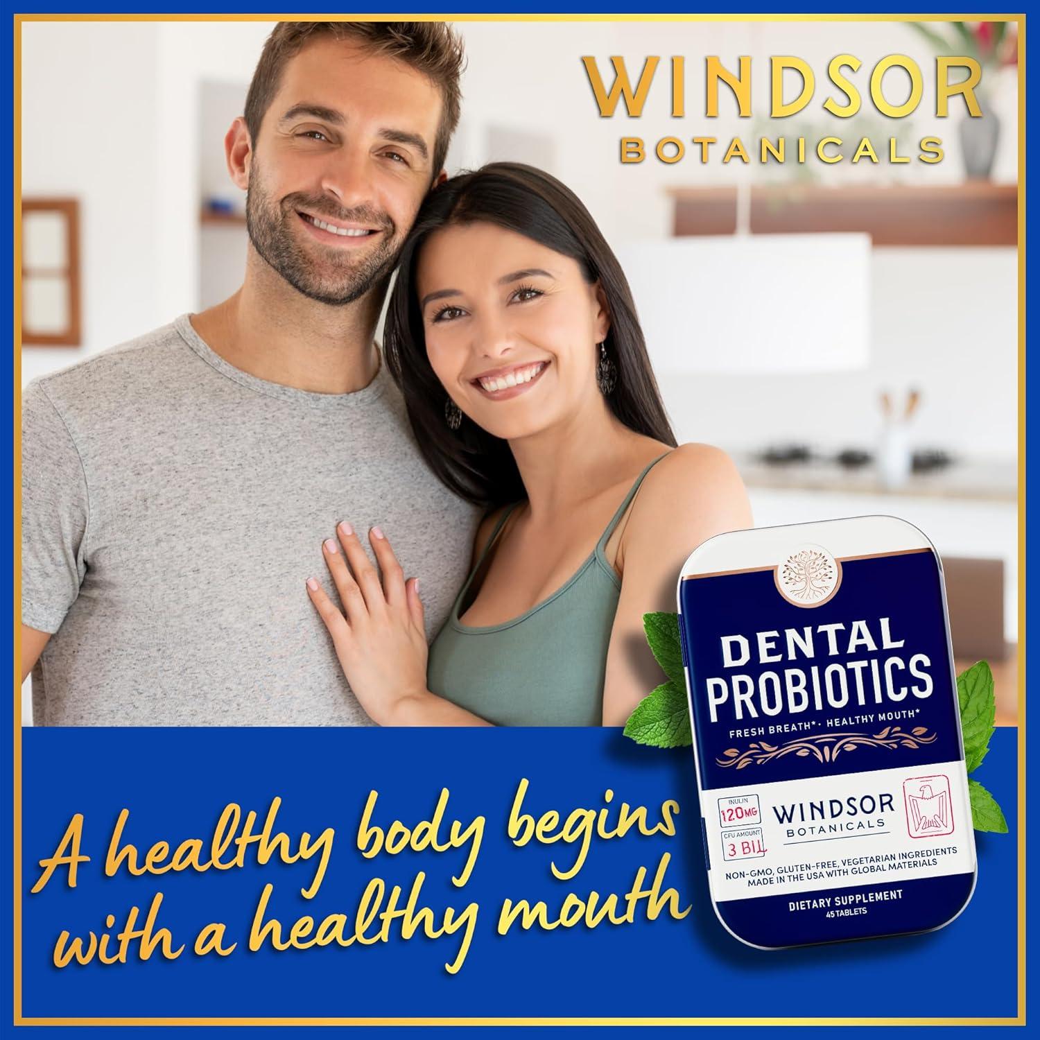 Probioticos Dentales Windsor Botanicals 45 Tabletas Masticables