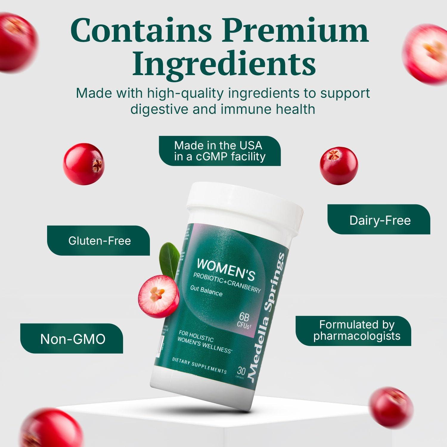 Probioticos para Mujeres Medella 6 Mil Millones CFU 4 Cepas