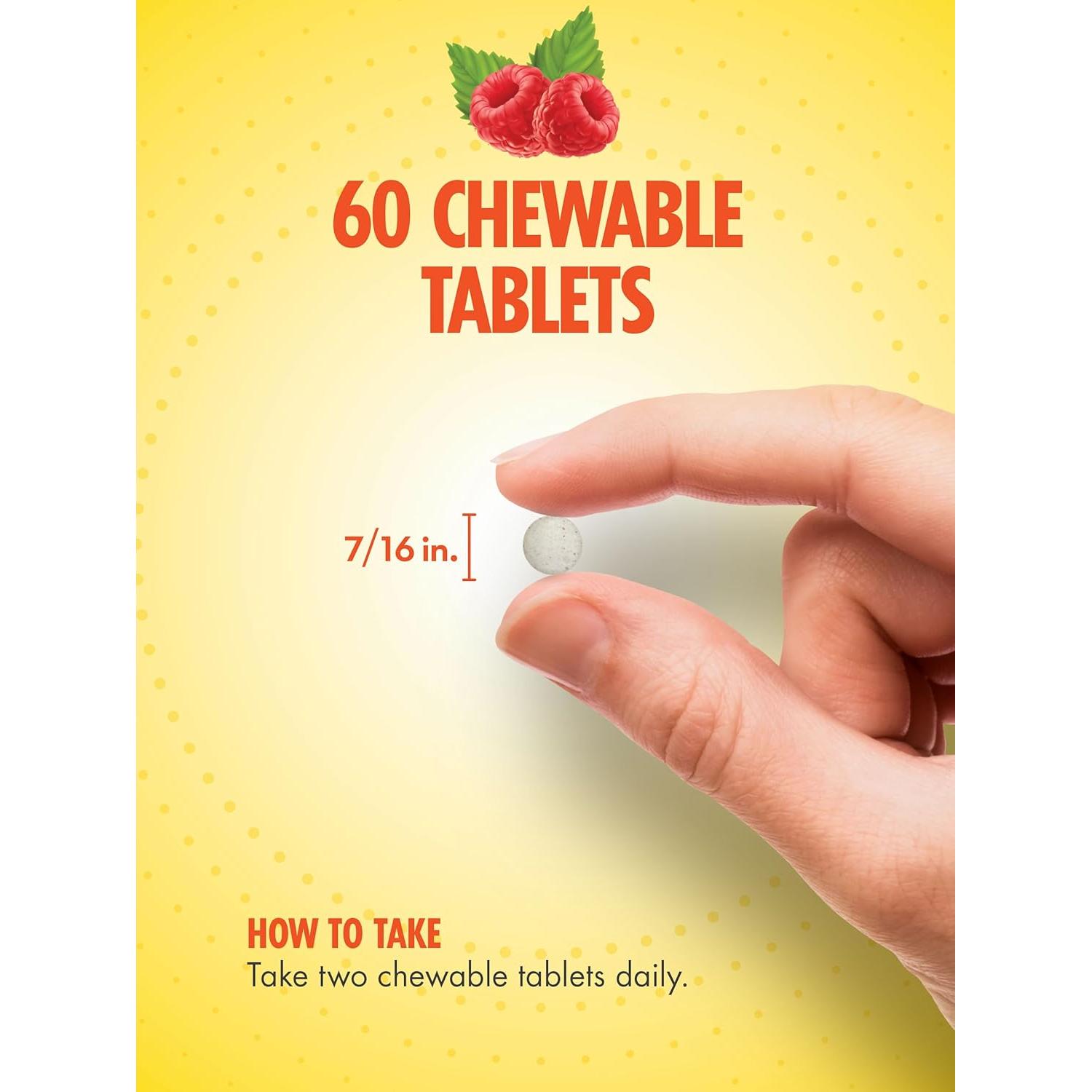 Sundance Probiotic Acidophilus 60 Tabletas Masticables 17mg Sabor Baya