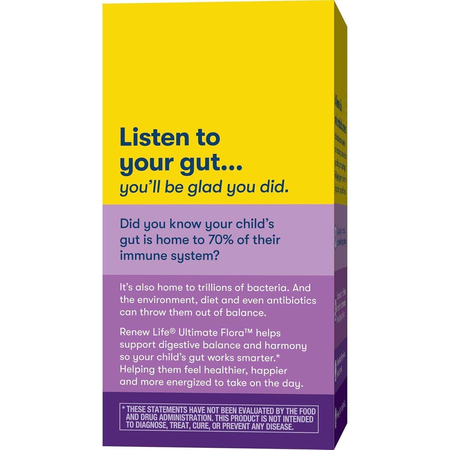 Probioticos Renew Life Niños 30 Tabletas Masticables Frambuesa