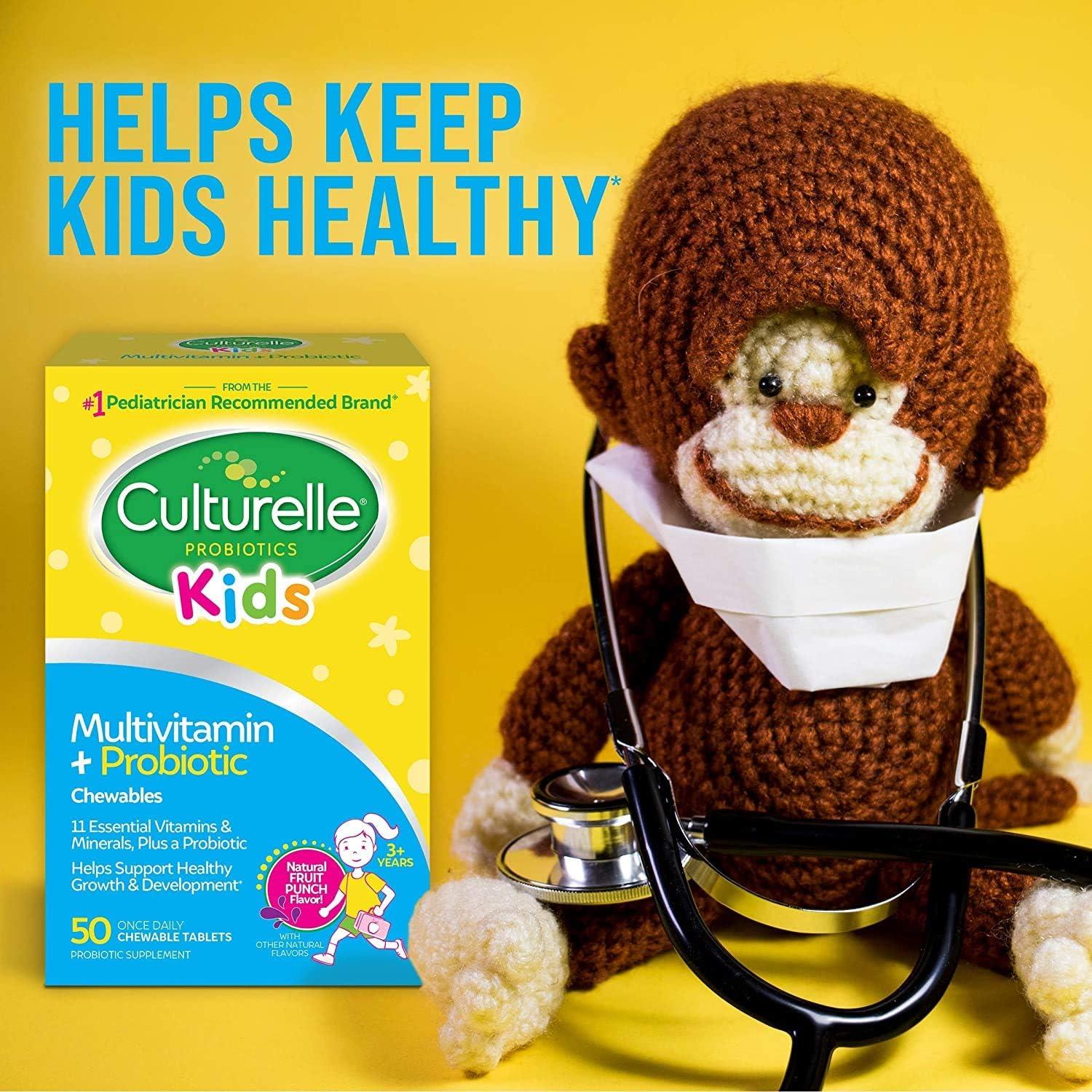 Multivitamínico Masticable Culturelle Kids 50 Unidades Sabor Frutas