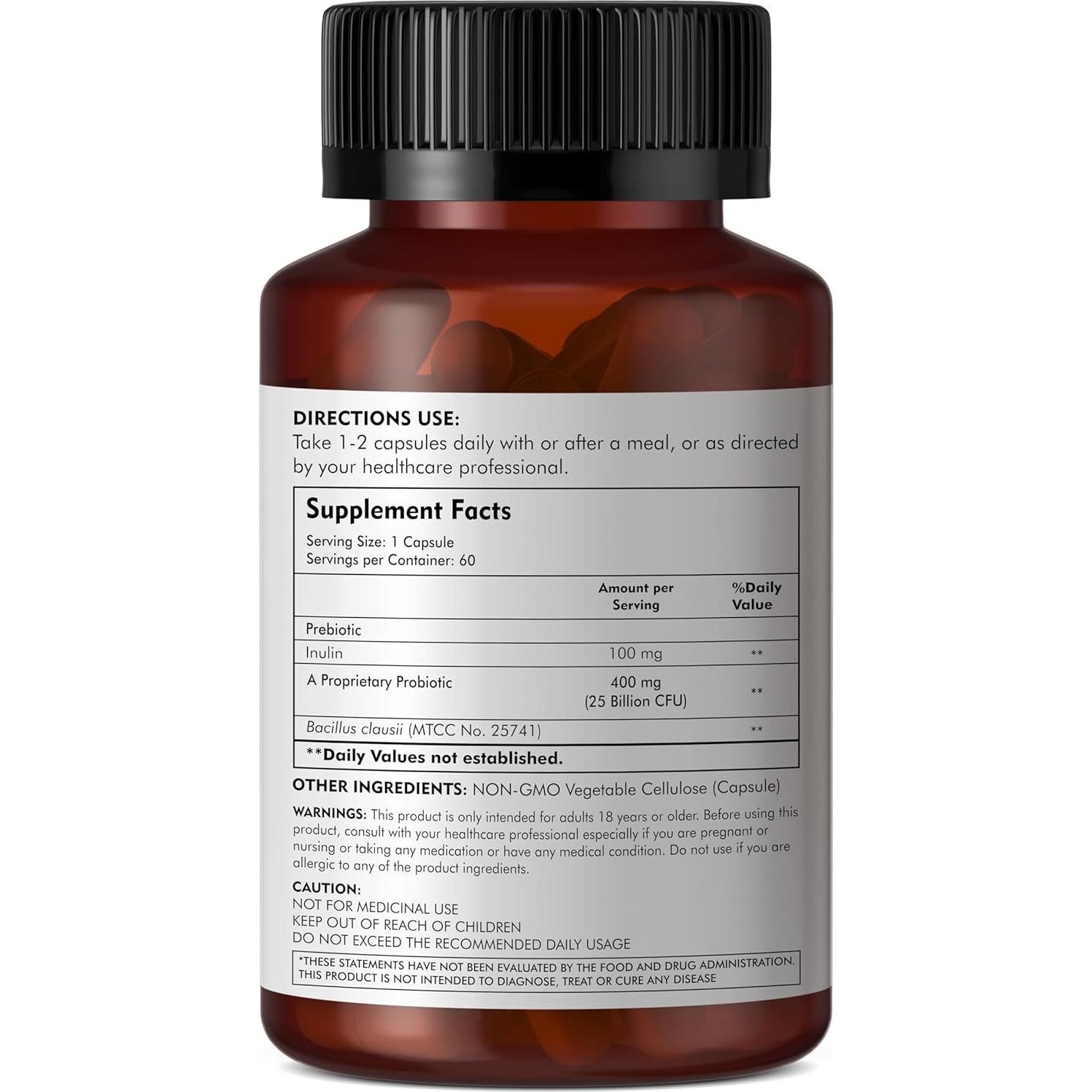 Probioticos Meibotan Bacillus Clausii 60 Cápsulas Vegetales