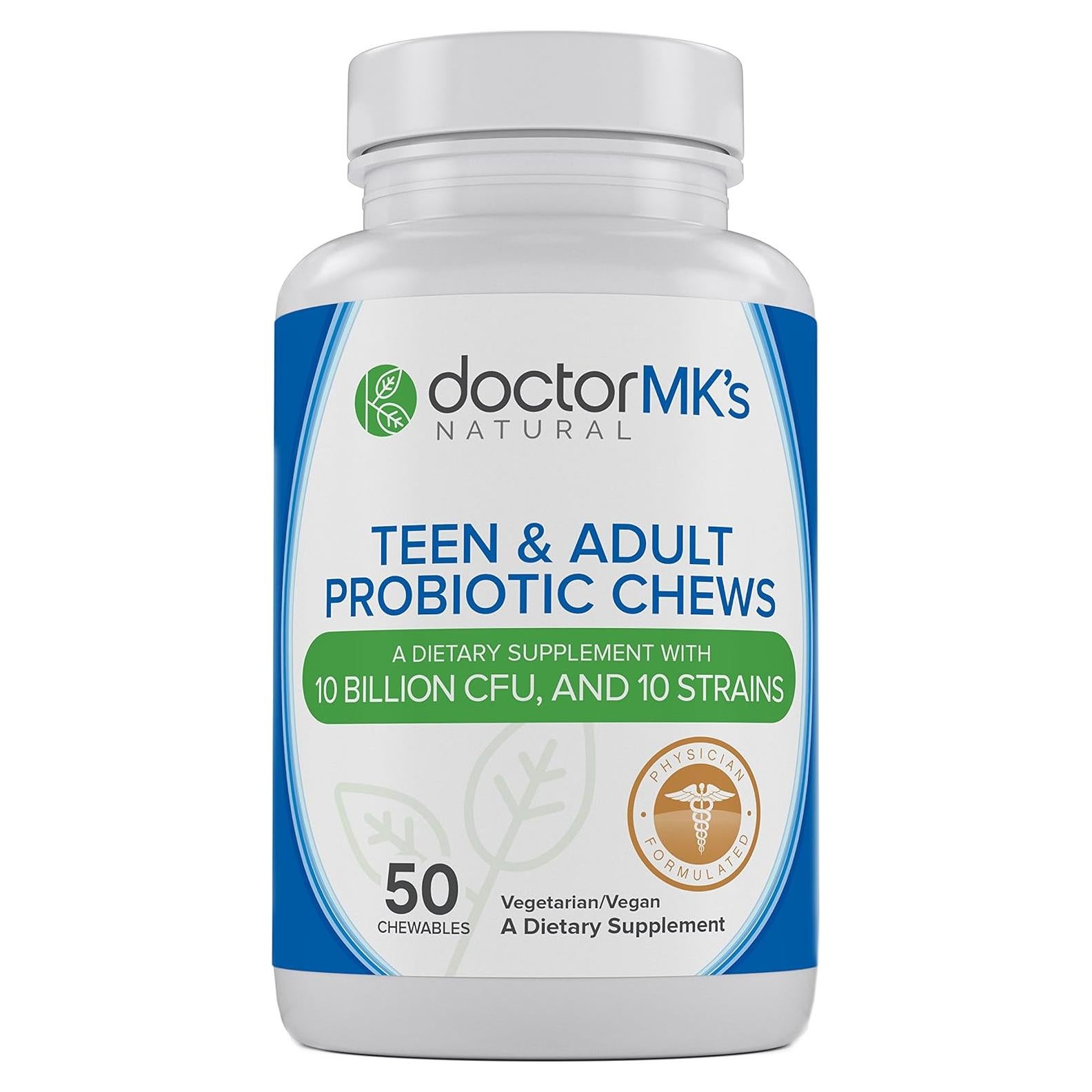 Probioticos Masticables Doctor MK's 50 Tabletas Sin Azúcar