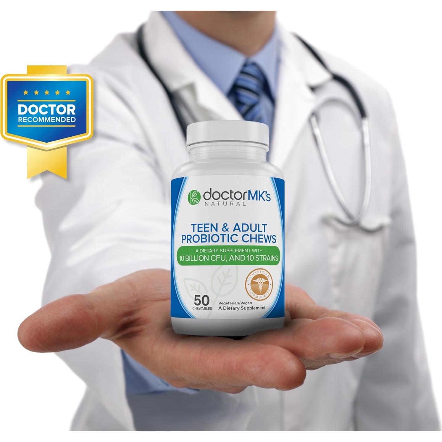 Probioticos Masticables Doctor MK's 50 Tabletas Sin Azúcar