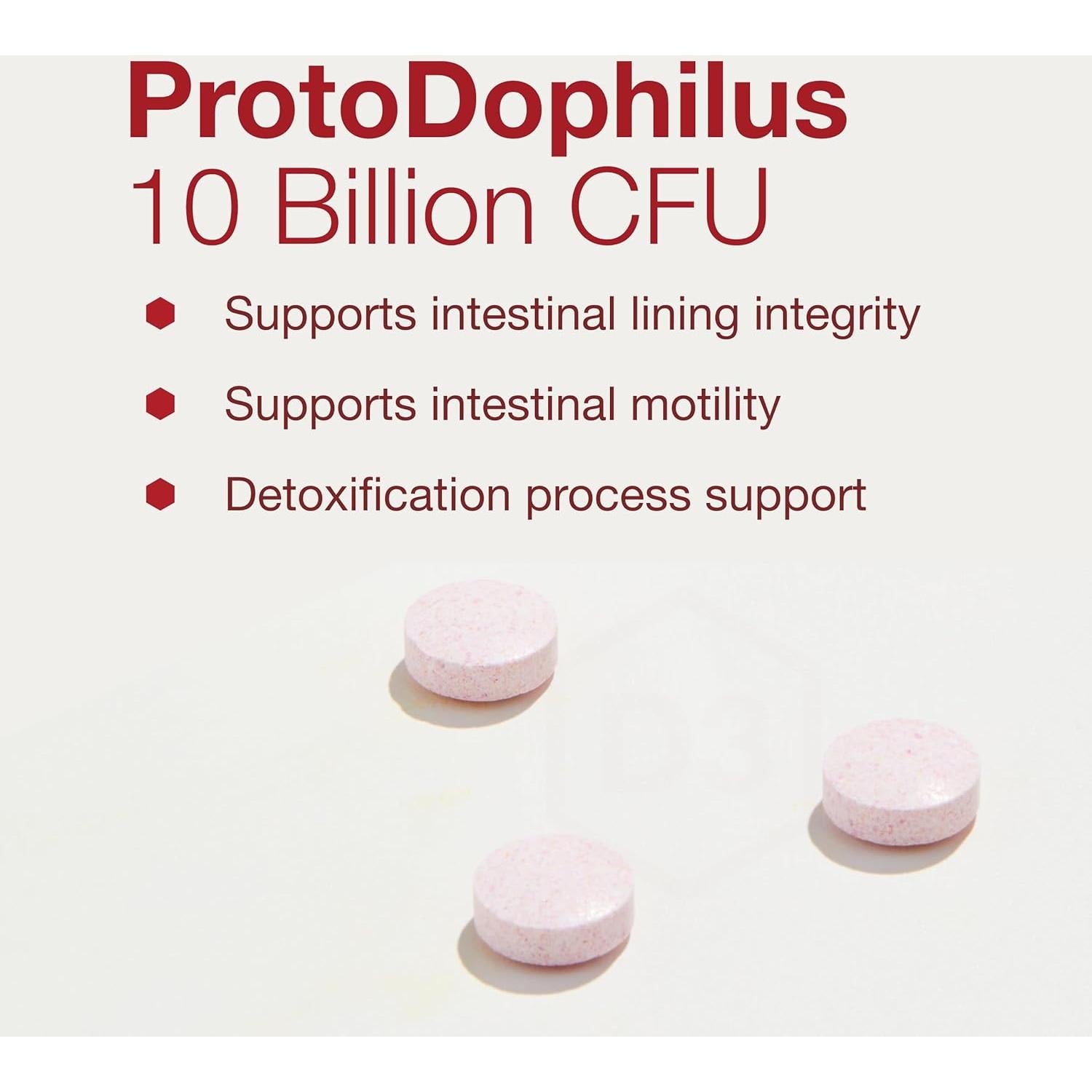 Protocolo Chewable Protodophilus 10 Mil Millones CFU - 60 Tabletas Masticables Veganas
