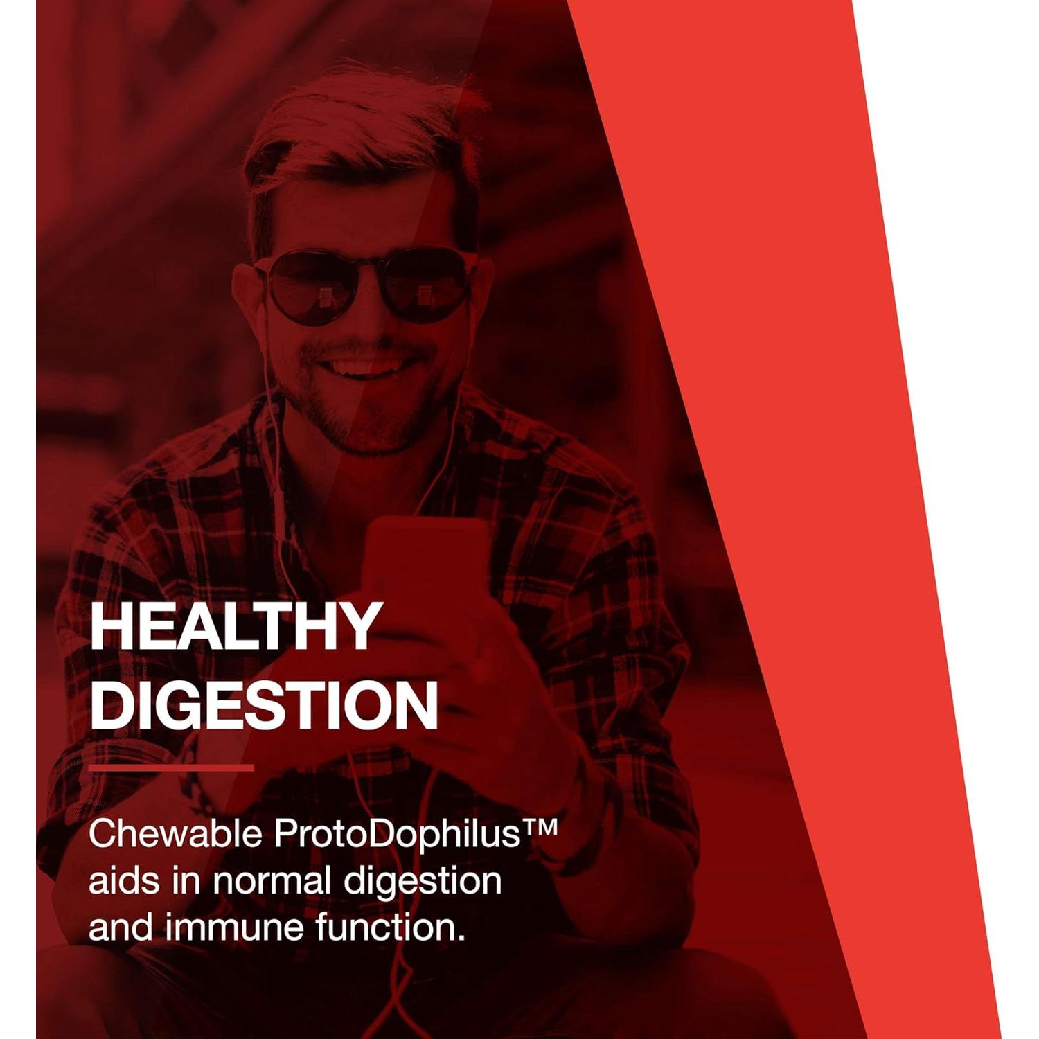 Protocolo Chewable Protodophilus 10 Mil Millones CFU - 60 Tabletas Masticables Veganas