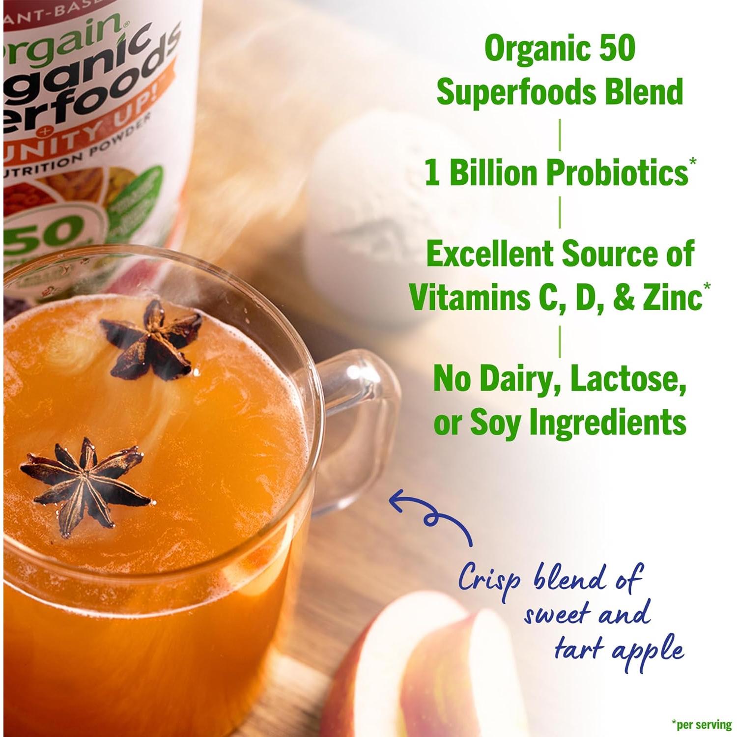 Polvo de Superalimentos Orgánicos Orgain 0.28kg - Inmunidad