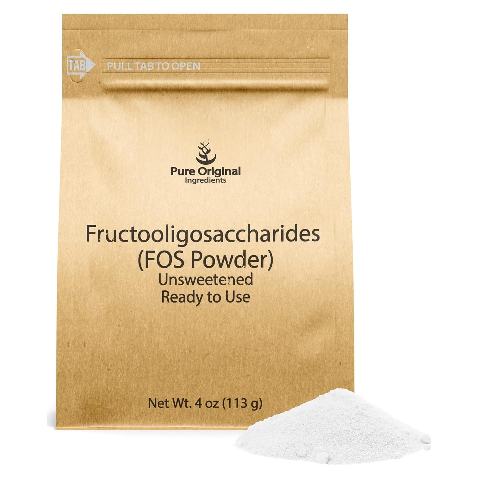 Polvo de FOS Fructooligosacáridos 113.4g Ingredientes Originales