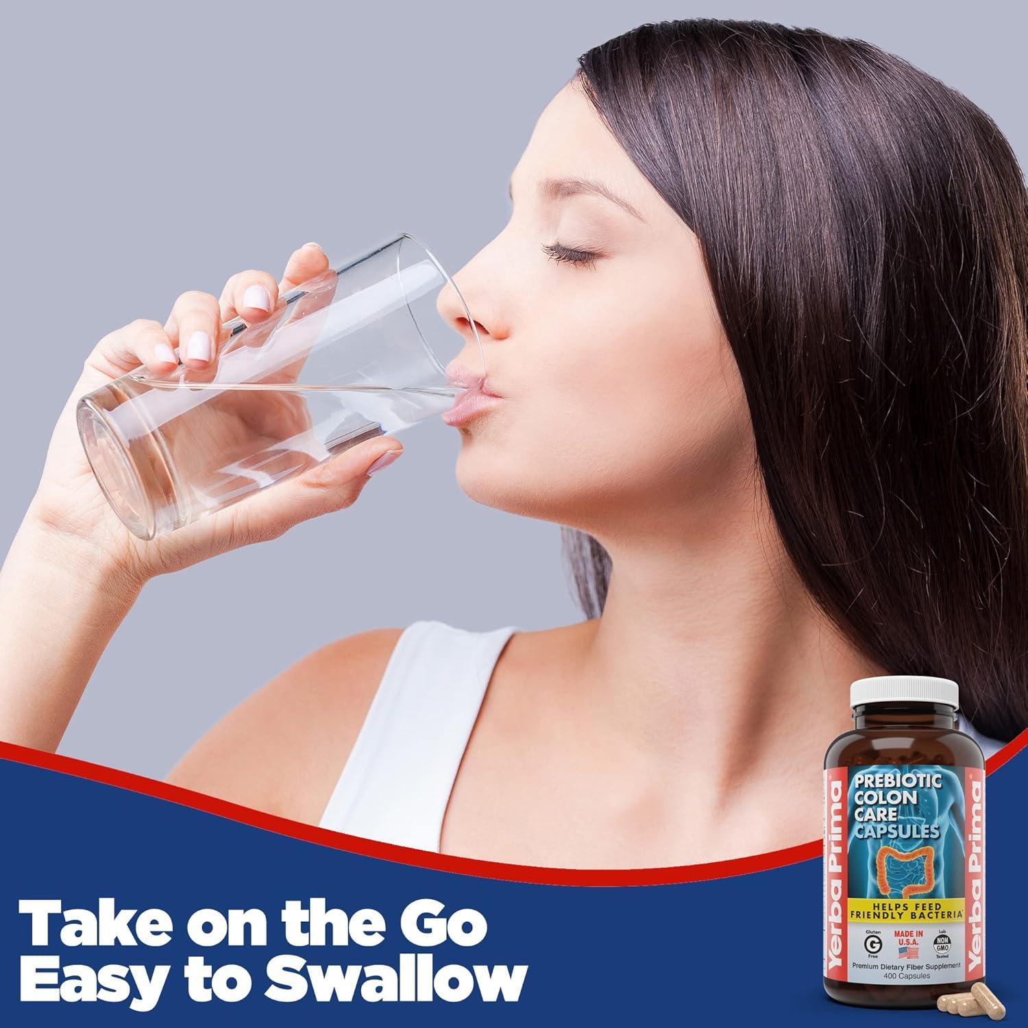 Cápsulas de Cuidado del Colon Yerba Prima - 400 Caps Fibras