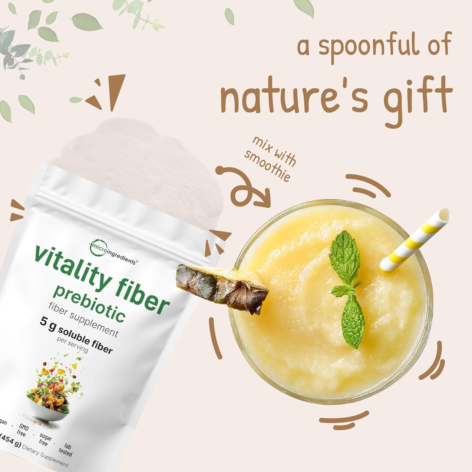 Fibra Prebiótica en Polvo Micro Ingredients 0.45kg - Salud Digestiva