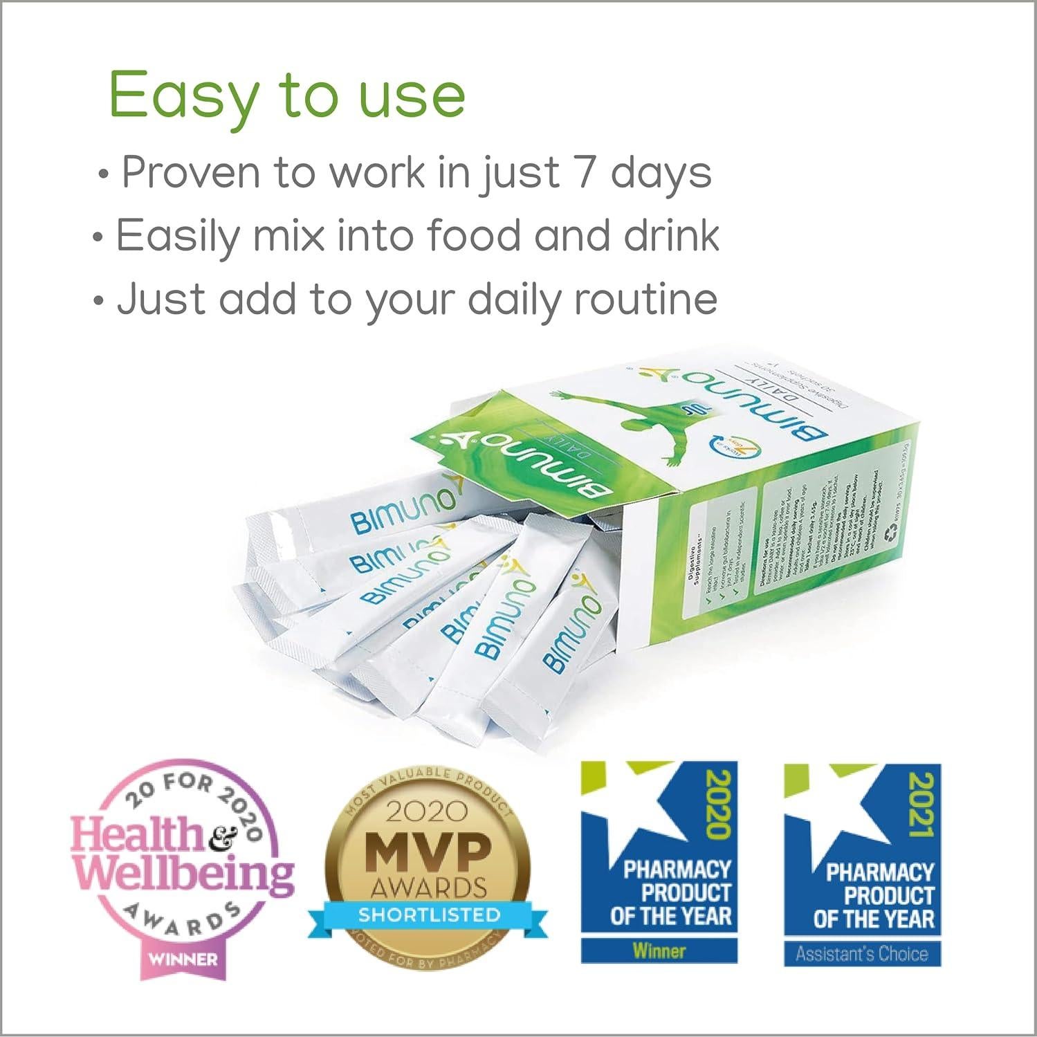 Bimuno Suplemento Inmunidad 100% Vitamina C, D y Zinc 0.49kg