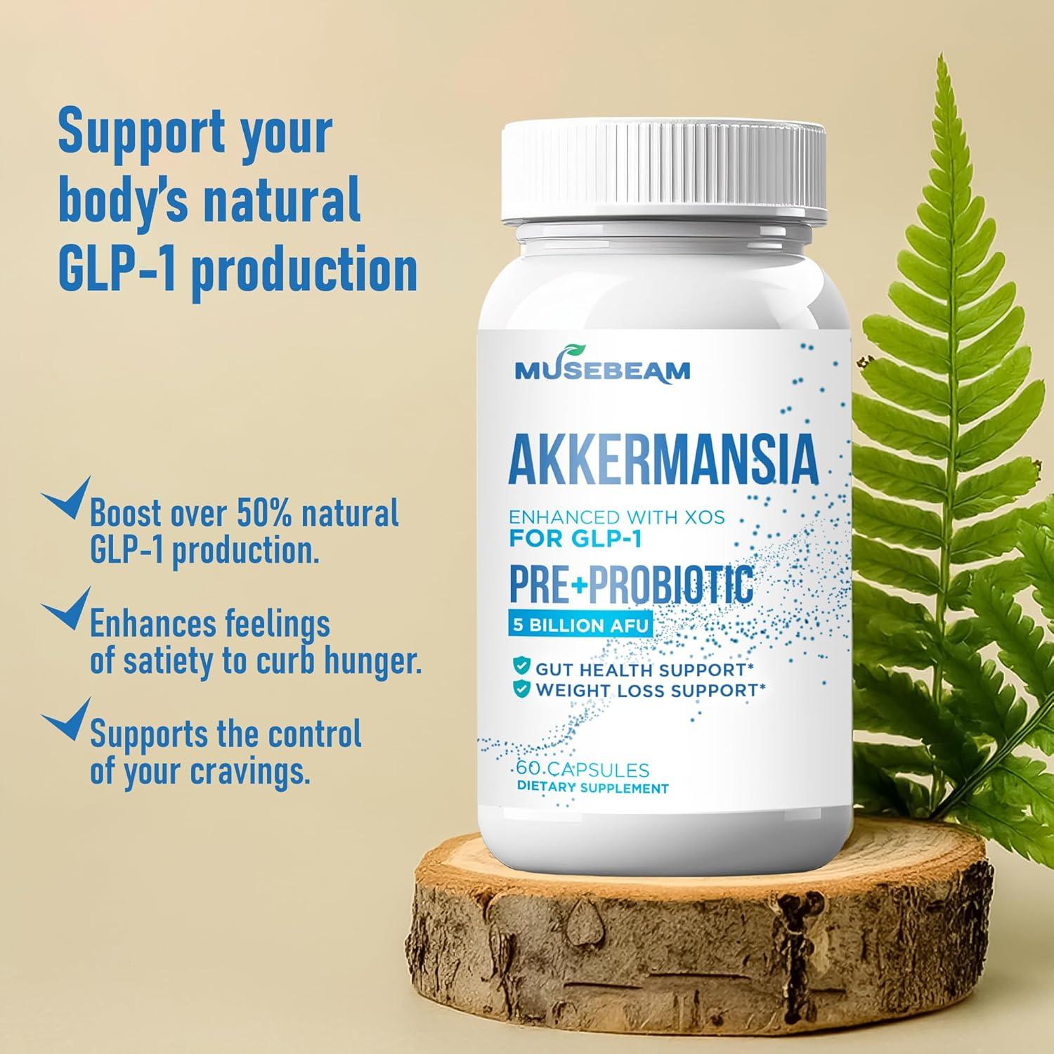 Suplemento GLP-1 Booster Akkermansia 60 Cápsulas Veganas