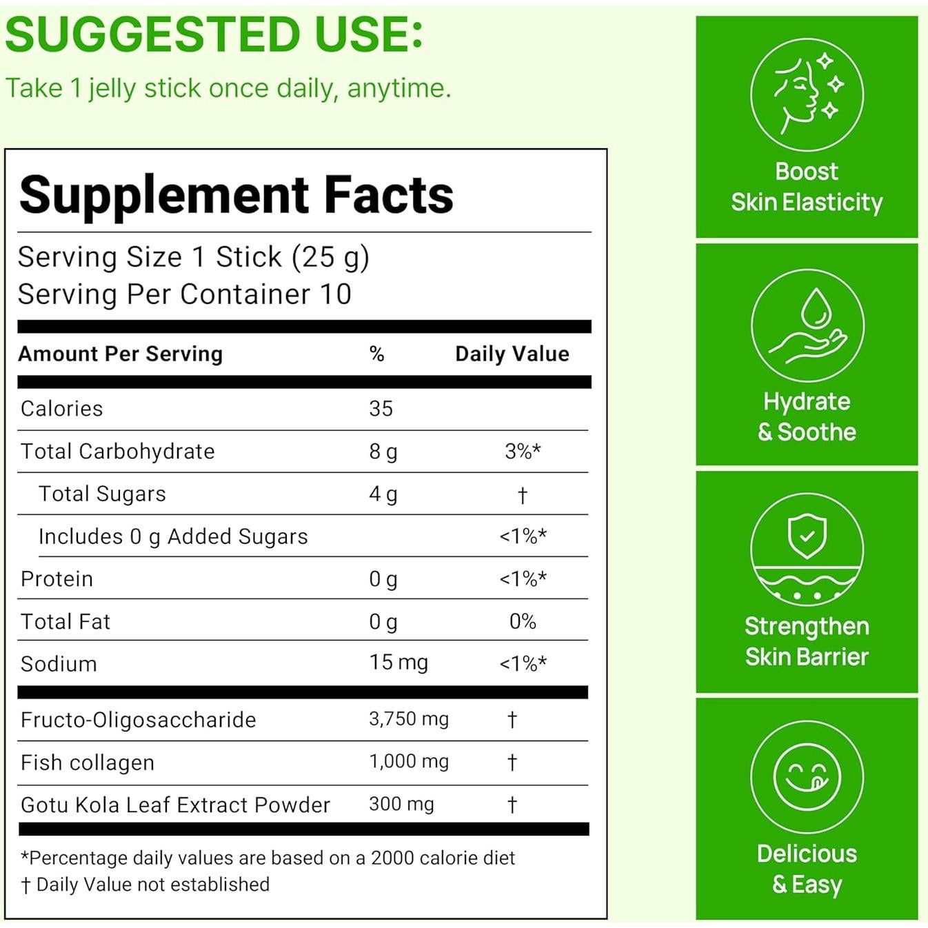 Suplemento de Gelatina Digestiva y Colágeno FOODOLOGY 300Da