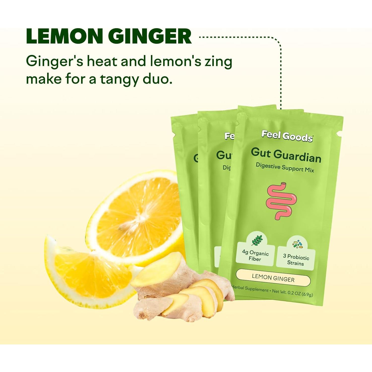 Guardián del Intestino Feel Goods 15 Sobres Limón Jengibre