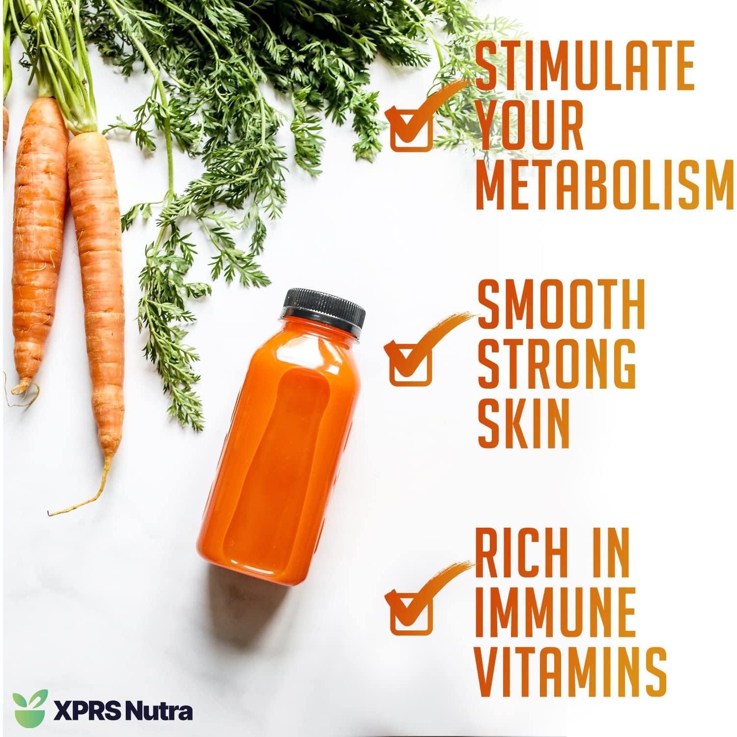 Polvo de Jugo de Zanahoria XPRS Nutra 226.8 g - 100% Natural