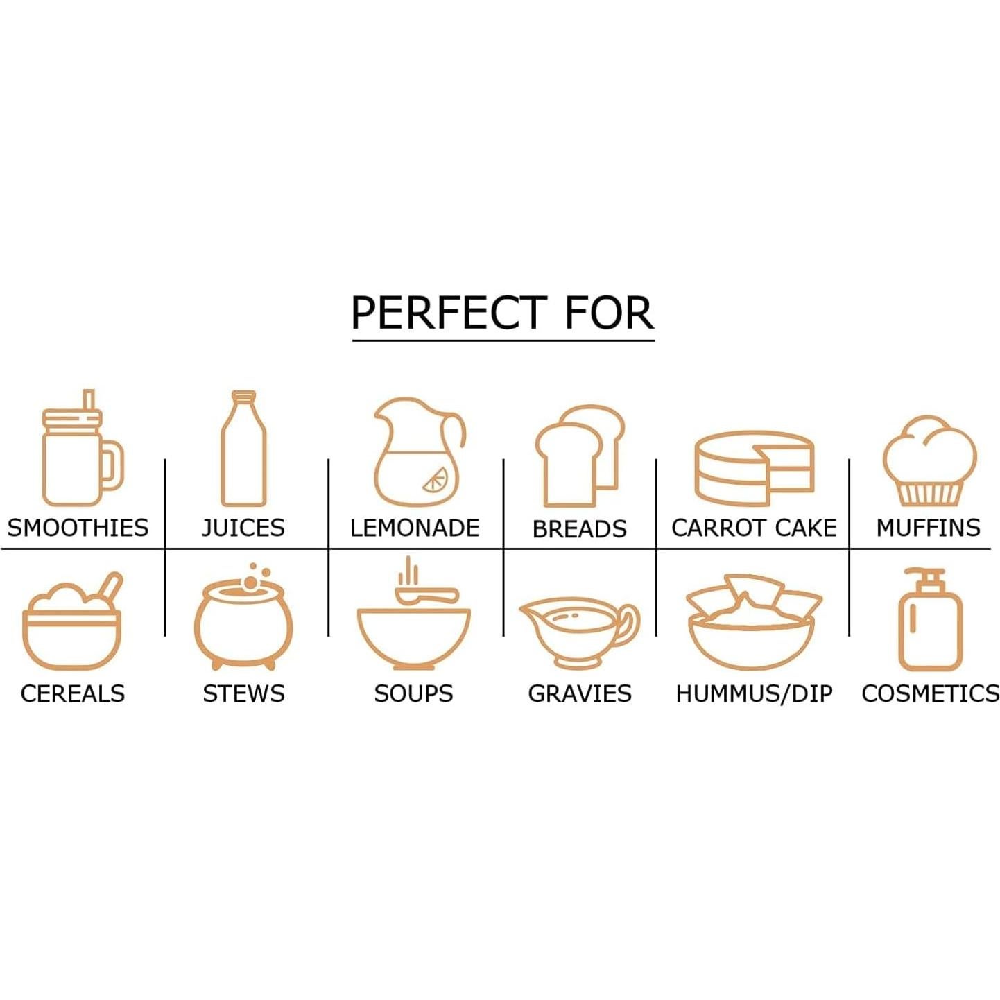 Polvo de Zanahoria Food to Live 113g - Vegano, Crudo, Kosher