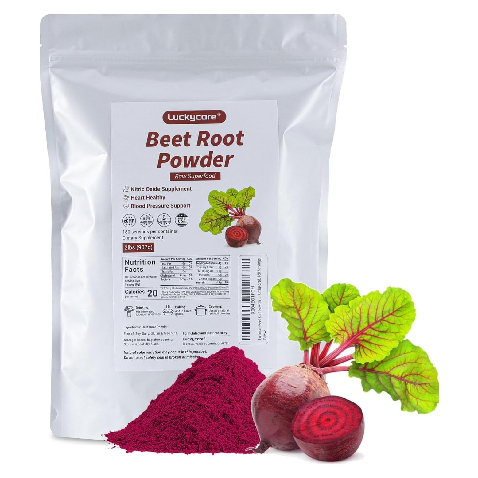 Polvo de Remolacha Cruda BIO NUTRIHEALTH 907g - Superalimento Vegano