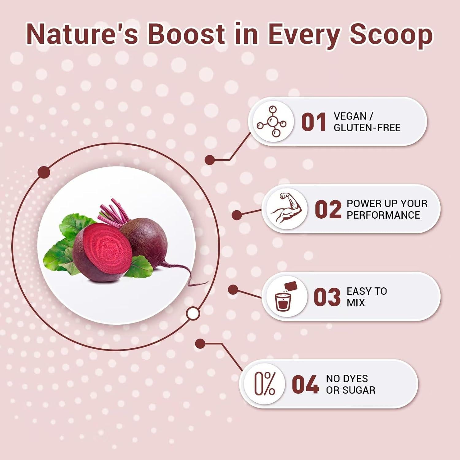 Polvo de Remolacha Cruda BIO NUTRIHEALTH 907g - Superalimento Vegano