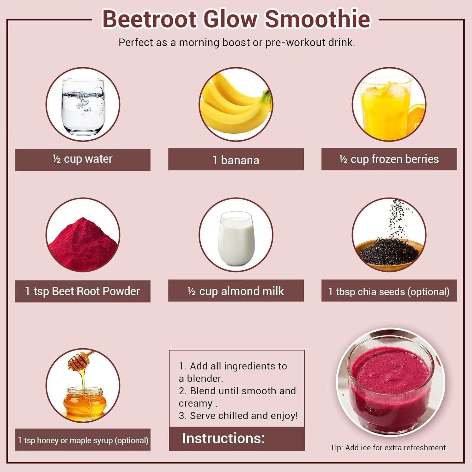 Polvo de Remolacha Cruda BIO NUTRIHEALTH 907g - Superalimento Vegano