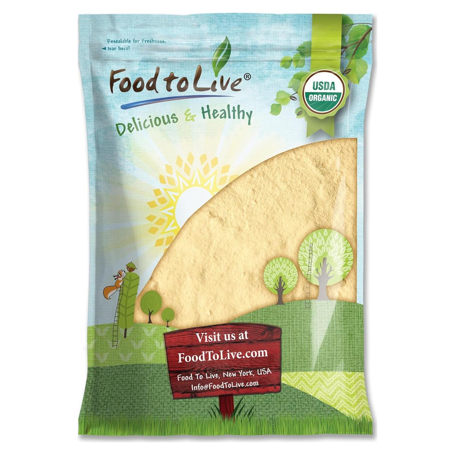 Polvo de Zanahoria Orgánico Food to Live 3.63 kg - Vegano, Sin OGM