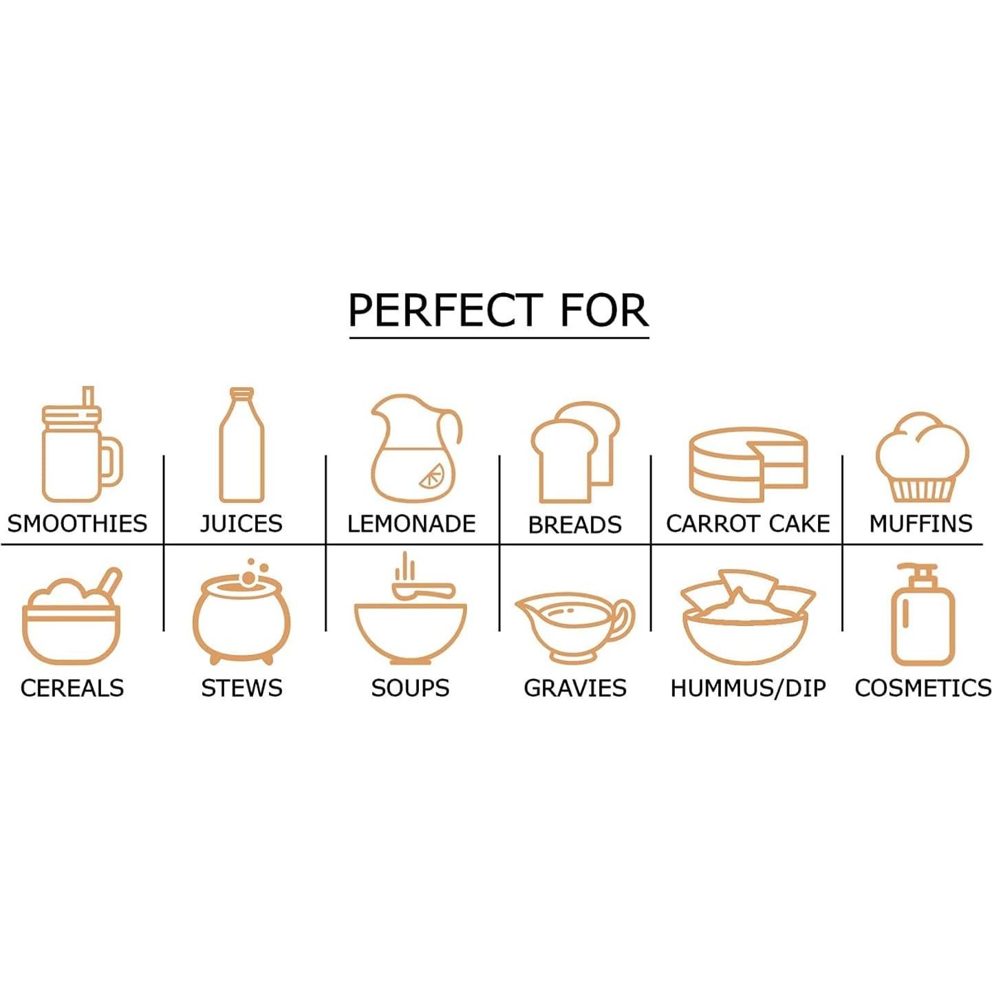 Polvo de Zanahoria Orgánico Food to Live 3.63 kg - Vegano, Sin OGM