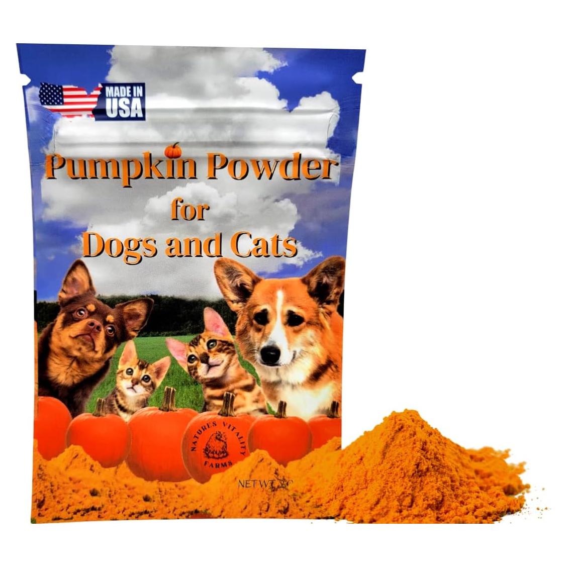 Polvo de Calabaza Natural para Perros Natures Vitality 28g