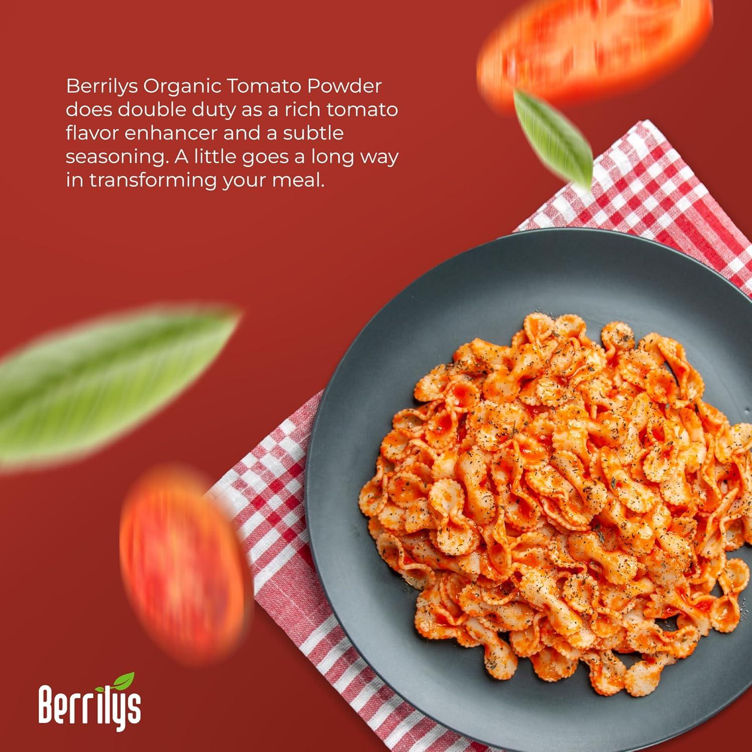 Polvo de Tomate Seco Orgánico Berrilys 453.6g - Ideal para Pizza y Pasta