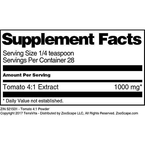 Polvo de Tomate 4:1 TerraVita - Paquete de 3 x 28.35 g