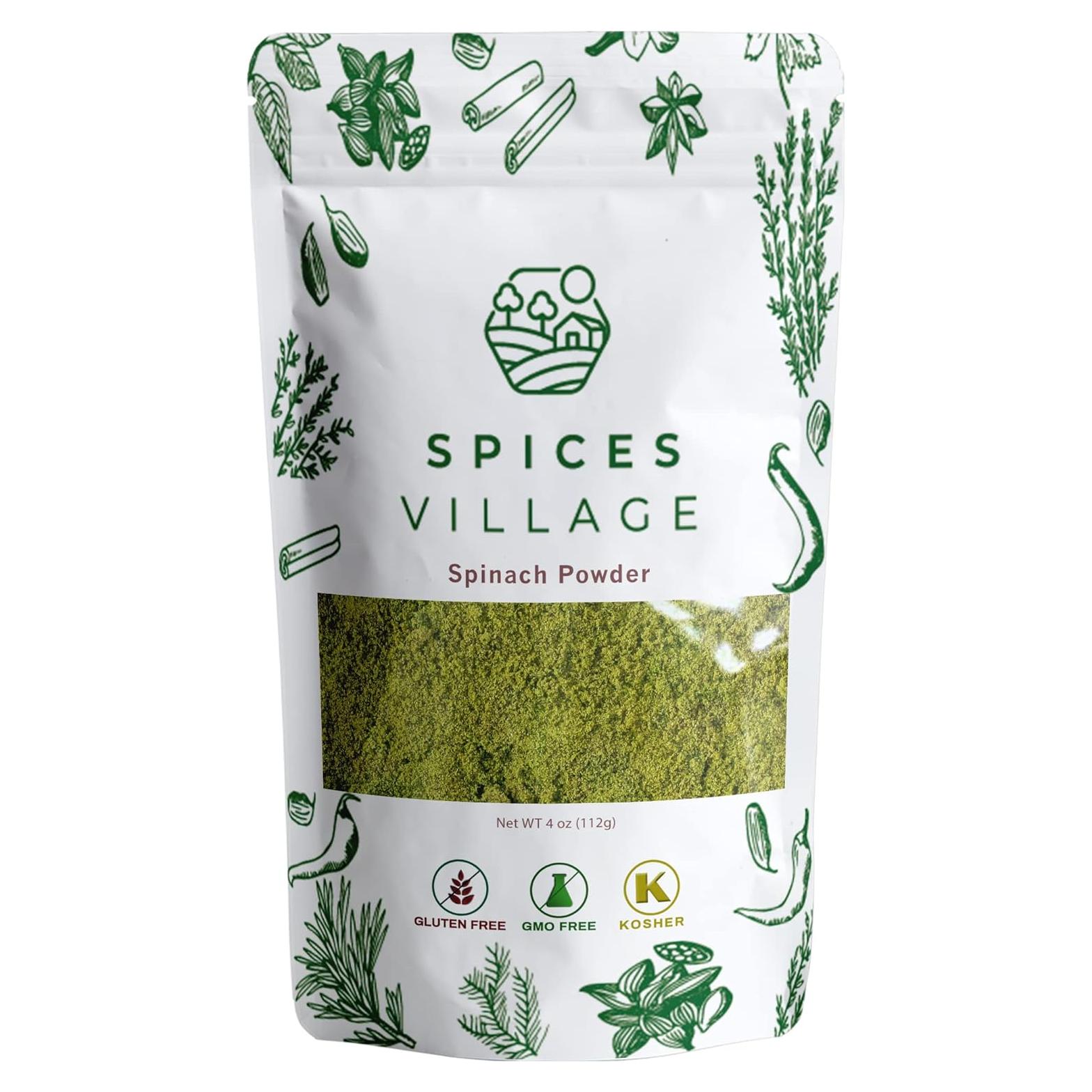 Polvo de Espinaca Secada Spices Village 113 g - Vegano y Sin Gluten