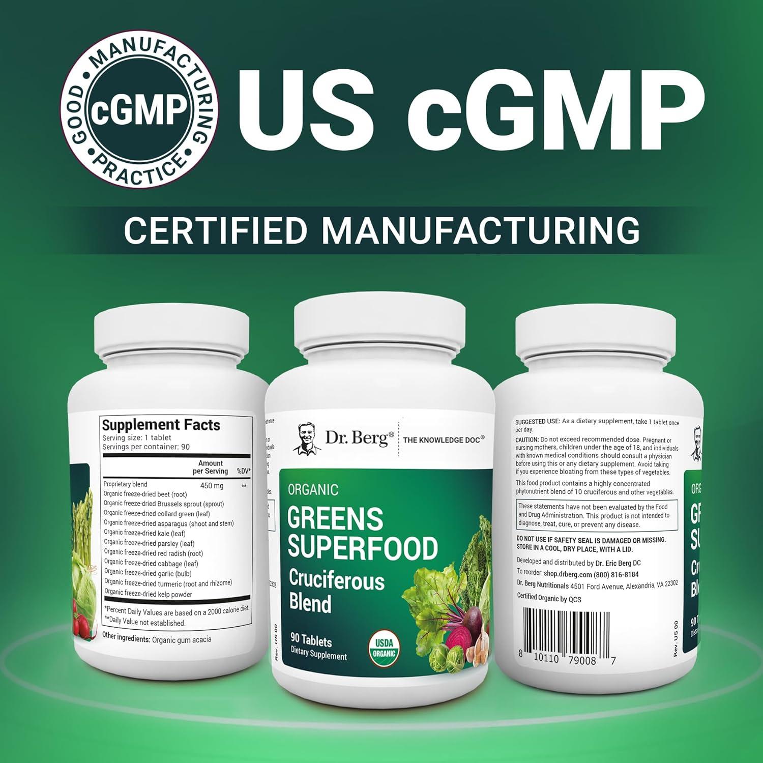 Tabletas de Superalimento Dr. Berg - 90 Tabletas Orgánicas
