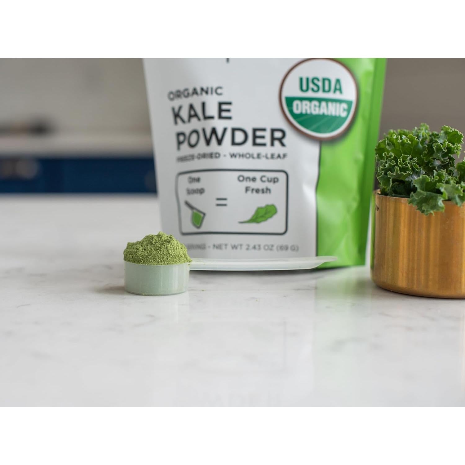 Polvo de Kale Orgánico KOYAH - Liofilizado 30 Tazas Fresco