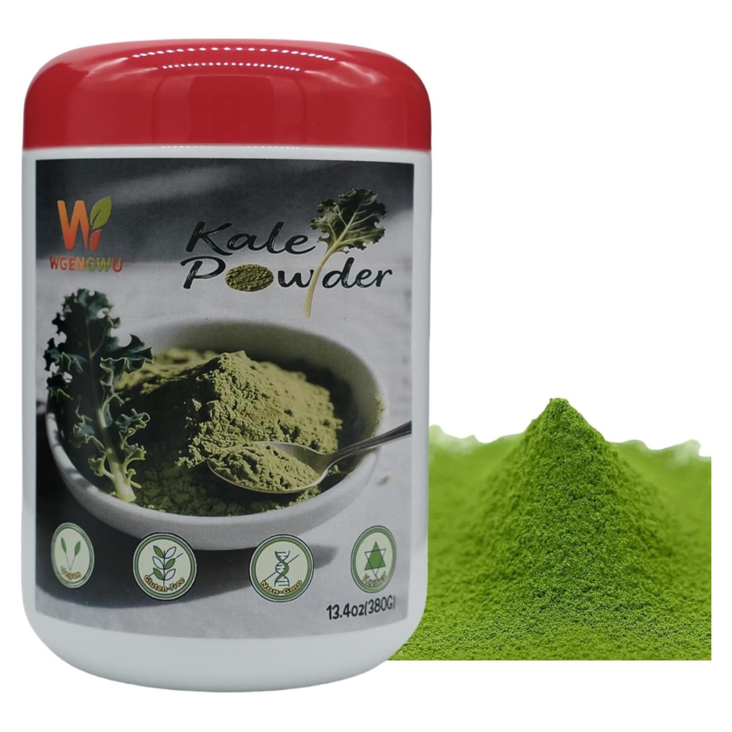 Polvo de Kale Orgánico Premium 380g - Superalimento Liofilizado