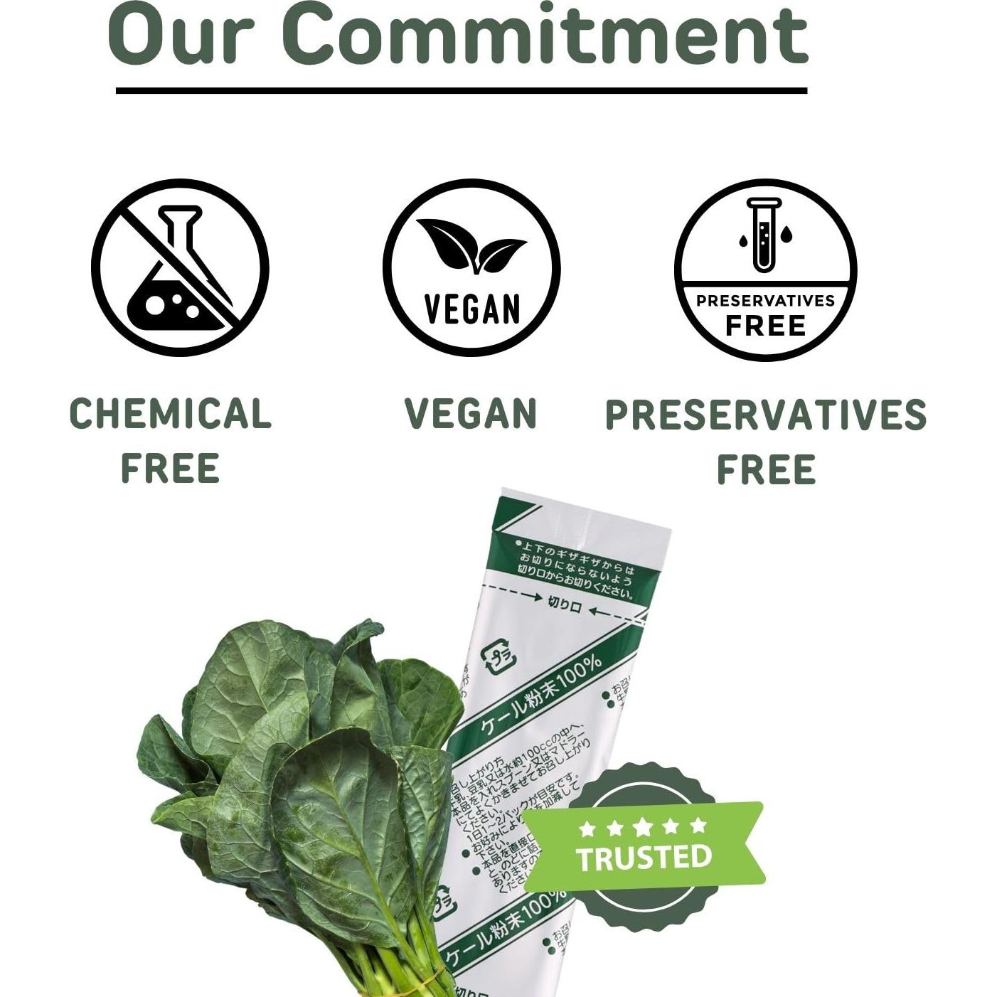 Polvo de Kale YAMAKAN 131.54g - Antioxidantes y Fibra Vegano