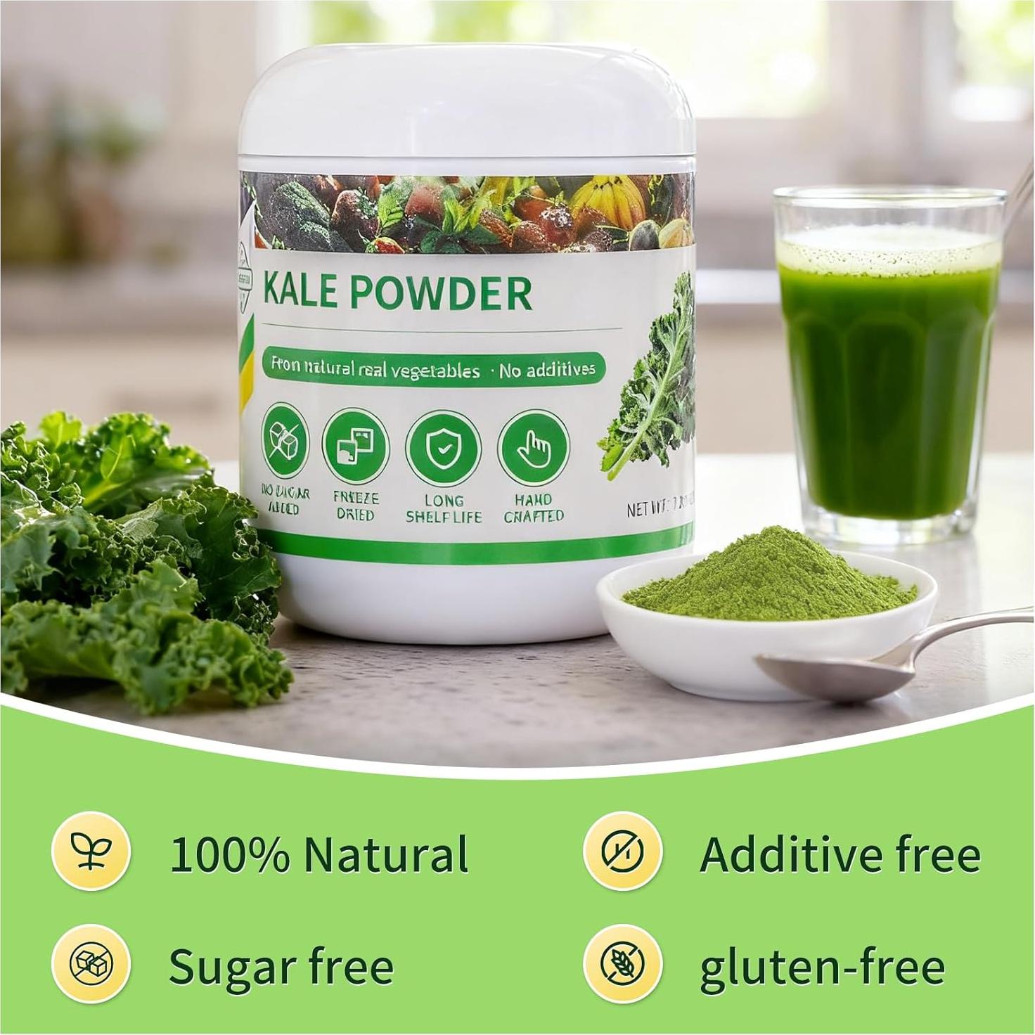 Polvo de Kale GaoGaoFen 200g - Superalimento Natural Sin Gluten