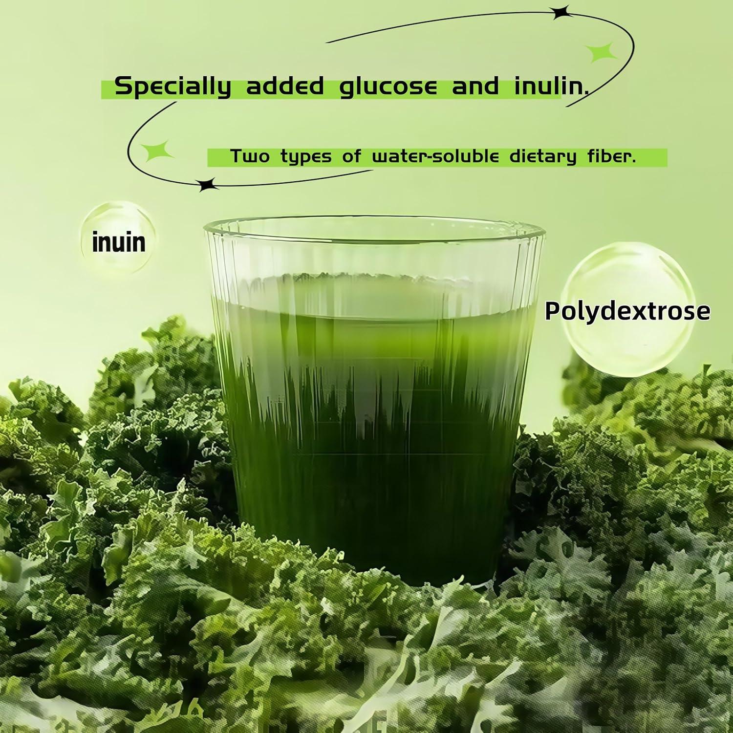 Polvo de Jugo Verde Orgánico Pure Fine - 20 Paquetes de 3g