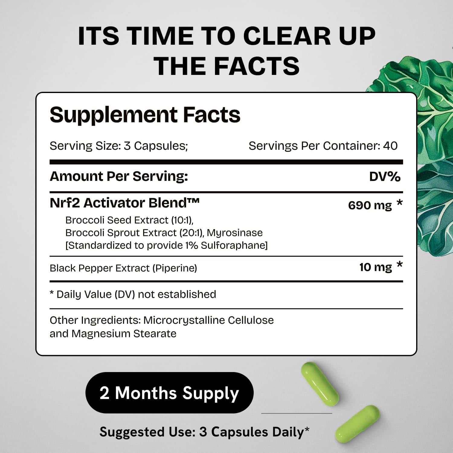 Suplemento de Sulforafano Orgánico Healthbiotics 120 Pastillas