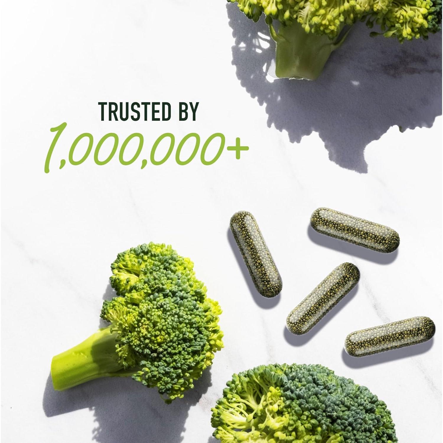 Suplemento de Sulforafano Activado 50MG Brotes de Brócoli 60 Cápsulas