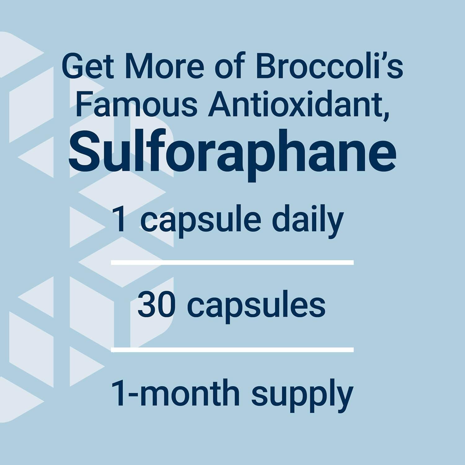 Suplemento de Brócoli Life Extension 30 Cápsulas Vegetariano