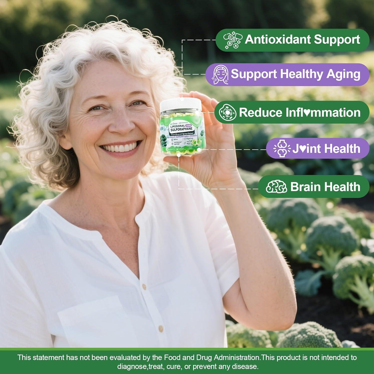 Suplemento Liposomal de Sulforafano 150mg Nextdia - 60 Gominolas