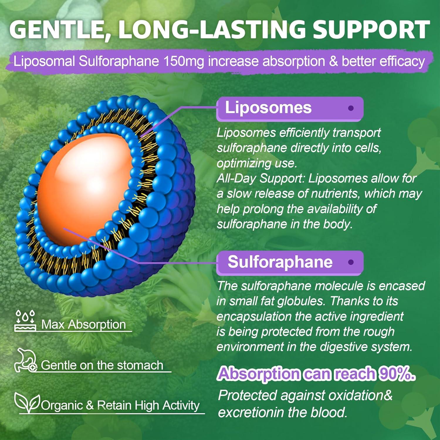 Suplemento Liposomal de Sulforafano 150mg Nextdia - 60 Gominolas